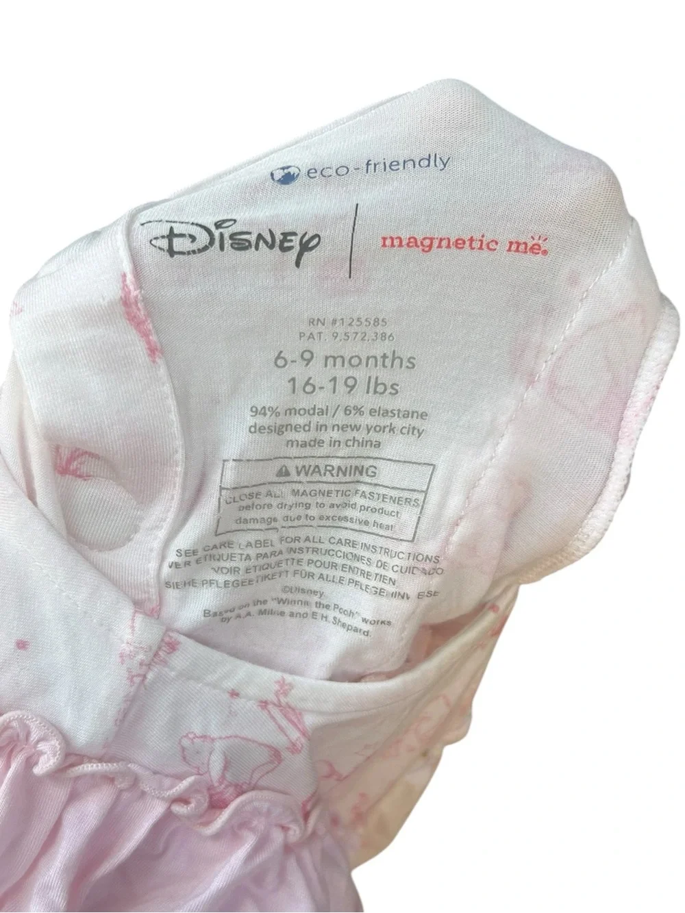 Magnetic Me Disney Dress Girls 6-9 Mos Winnie the Pooh Sweeter Than Honey